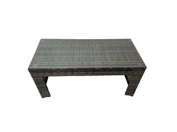 Fimous Garden Rattan Outdoor Furniture Set 11 Seater Patio Corner Sofa Oblong Coffee Table With Chair 3 Stool Side Table Dark Grey - thumbnail 5