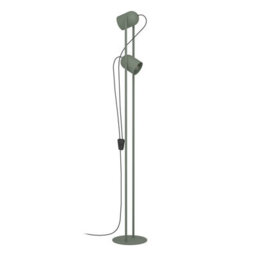 Eglo Tilston Steel Minimalist Floor Lamp, Green - thumbnail 2