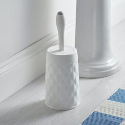 Addis Diamond Collection Toilet Brush - White 518181 - thumbnail 4