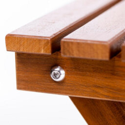 Garden Gear Acacia Folding Side Table Wooden Outdoor Garden Patio Balcony Compact Foldable Side Table Weather Resistant Hardwood - thumbnail 6