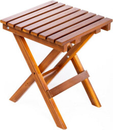 Garden Gear Acacia Folding Side Table Wooden Outdoor Garden Patio Balcony Compact Foldable Side Table Weather Resistant Hardwood - thumbnail 4