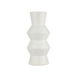 Eglo Sasebo White Ceramic Vase, Industrial Vintage Pottery Vase, 25Cm - thumbnail 2