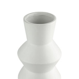 Eglo Sasebo White Ceramic Vase, Industrial Vintage Pottery Vase, 25Cm - thumbnail 3