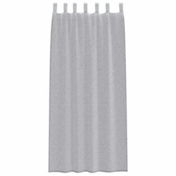 Berkfield Curtains With Curtains 2 Pcs Dark Gray Polyester - thumbnail 3