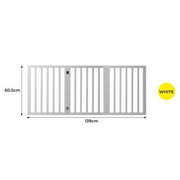 Skylos Pet Gate Wooden Dog Fence Baby Safety Barrier Indoor Stairway Doorway - thumbnail 5