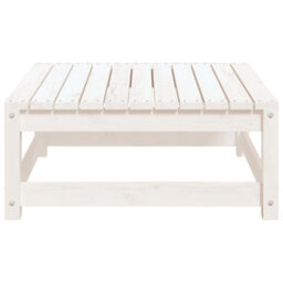 Walplus Garden Outdoor Footstool White 70X70X30 Cm Solid Wood Pine - thumbnail 5