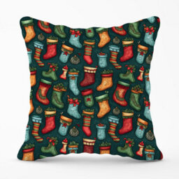 Warren Reed Designer Christmas Stockings Outdoor Cushion 45Cm X 45Cm - thumbnail 1