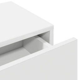Berkfield Wall Shelf With Drawers White 60X26.5X15 Cm Engineered Wood - thumbnail 8