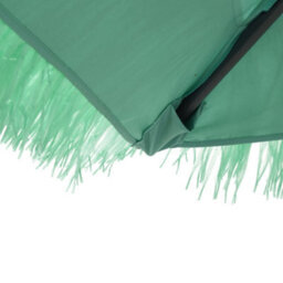 Berkfield Garden Parasol With Steel Pole Green 388X388X248 Cm - thumbnail 9