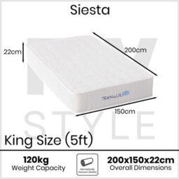 Fwstyle Siesta Pocket Sprung Uk Standard King Size Mattress 22Cm Thick - thumbnail 6