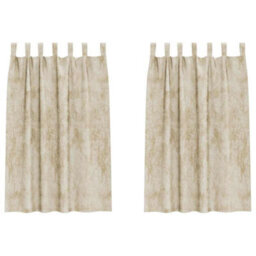 Berkfield Classic Curtain With Curtains 2 Pcs Cream 175 X 140 Cm Velvet