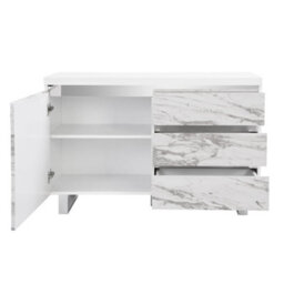 Furniture in Fashion Filo Sydney Small Sideboard With 1 Door 3 Drawer In White - thumbnail 5