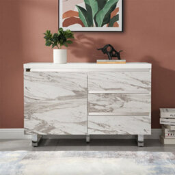 Furniture in Fashion Filo Sydney Small Sideboard With 1 Door 3 Drawer In White - thumbnail 2