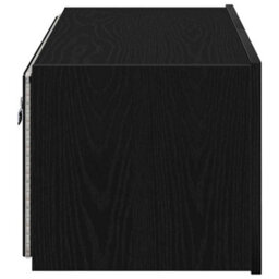 Walplus Tv Wall Cabinet Black Oak 80 X 35 X 31 Cm Engineered Wood - thumbnail 8