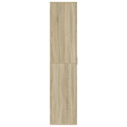 Walplus Shoe Cabinet Sonoma Oak 80X39X178 Cm Engineered Wood - thumbnail 4