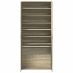 Walplus Shoe Cabinet Sonoma Oak 80X39X178 Cm Engineered Wood - thumbnail 6