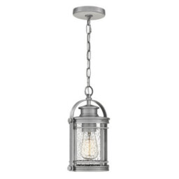 Luminosa Lighting Luminosa Quoizel Booker Outdoor Pendant Ceiling Light Industrial Aluminium, Ip44 - thumbnail 1