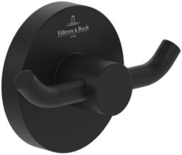 Villeroy & Boch Elements - Tender Double Robe Hook In Matt Black