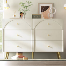HomeTouch Modern Sideboard Cabinet For Bedroom Chest Of Drawers Console Display Table For Living Room - thumbnail 4