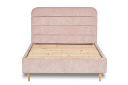 Divan Base Direct Crystal Contemporary Fabric Bed Base Only 5Ft King- Pavia Powder - thumbnail 3