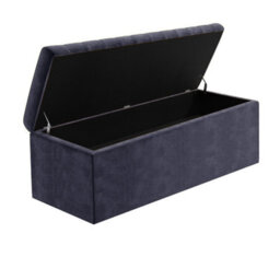 Safar 120Cm Wide Ottoman Storage Box - Charcoal Naples Ottoman Box With Storage - thumbnail 5