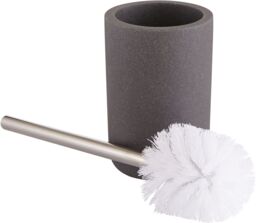 GoodHome Jubba Polymer Resin, Polypropylene (Pp) & Stainless Steel Stone Effect Toilet Brush & Holder - thumbnail 2