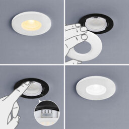 Long Life Lamps Company 8W Led Fire Rated White Recessed Downlights Dimmable Colour Switching Cct Ip65 Frdlw8W - thumbnail 8