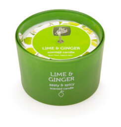 Pack Of 5 Pan Aroma Glass Jar Scented Candles - Lemongrass, Lime Ginger, Jasmine, Sandalwood, Salted Caramel - thumbnail 3