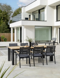 Kettler Elba Dining Set 6 Seater Grey 6 X Chairs And 1 X Table 220 X 100Cm Teak Top - thumbnail 7