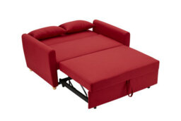 Bravich Dahlia Red 2 Seater Pull Out Sofa Bed - Convertible Sleeper Sofa - thumbnail 7
