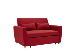 Bravich Dahlia Red 2 Seater Pull Out Sofa Bed - Convertible Sleeper Sofa - thumbnail 6