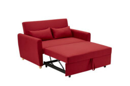 Bravich Dahlia Red 2 Seater Pull Out Sofa Bed - Convertible Sleeper Sofa - thumbnail 5