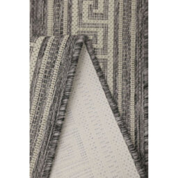 Melrose County Flatweave Grey Bordered Indoor Non-Slip Large Area Rug 160/225Cm - thumbnail 4