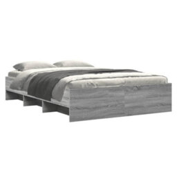 Berkfield Bed Frame Without Mattress Grey Sonoma 135X190 Cm Double Engineered Wood - thumbnail 3