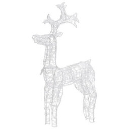 Berkfield Reindeer Christmas Decorations 2 Pcs 60X16X100 Cm Acrylic - thumbnail 3