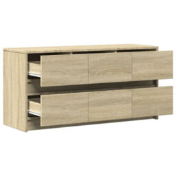 Berkfield Sturdy Tv Cabinet With Led Sonoma Oak 100X34X50 Cm Engineered Wood - thumbnail 9
