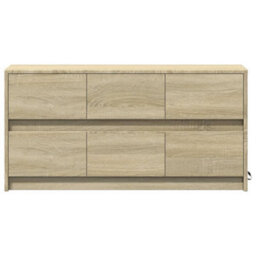 Berkfield Sturdy Tv Cabinet With Led Sonoma Oak 100X34X50 Cm Engineered Wood - thumbnail 6