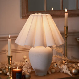 Dibor Blanche Contemporary Style Ceramic Bedside Night Lights Table Lamp