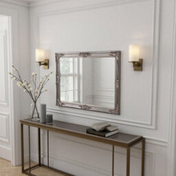 Yearn Carved Rectangular Mirror Silver 104X74Cm - thumbnail 2