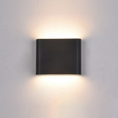 Luminosa Lighting Luminosa Modern Led Outdoor Wall Lamp Black, Warm White 3000K 360Lm, Ip44 - image 1