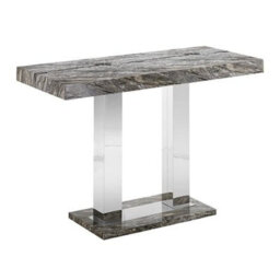 Furniture in Fashion Caprice High Gloss Bar Table Large In Melange Marble Effect - thumbnail 2