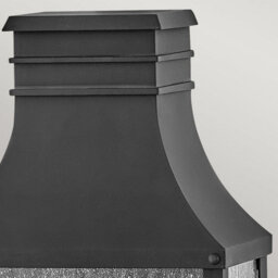 Luminosa Lighting Elstead Beacon Hill 2 Light Half Outdoor Wall Lantern Museum Black Ip44 - thumbnail 3