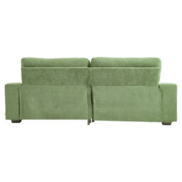 Living And Home Modern Green 2-Seater Chenille Upholstered Sofa With Pillows, 219Cm W X 84.5Cm D X 81Cm H - thumbnail 4