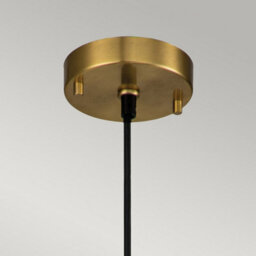 Luminosa Lighting Luminosa Etoile Dome Pendant Ceiling Light, Aged Brass And Gold Leaf - thumbnail 2