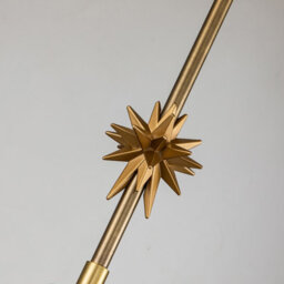 Luminosa Lighting Luminosa Etoile Dome Pendant Ceiling Light, Aged Brass And Gold Leaf - thumbnail 3