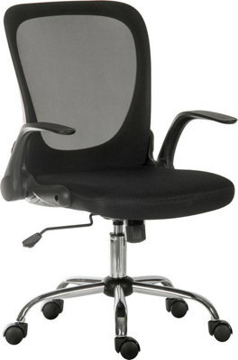 Teknik Flip Mesh Executive Chair With Fold Up Armrests For Space Saving, Gas Lift Height Adjustment And Seat Tilt Function - image 1