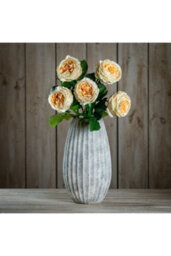 Palest Blush Charity Rose, Realistic Faux Flower For Elegant Decor - thumbnail 2