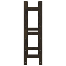 Walplus Wine Rack For 30 Bottles Black Solid Wood Pine - thumbnail 4