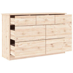 Berkfield Chest Of Drawers Alta 112X35X73 Cm Solid Wood Pine - thumbnail 3