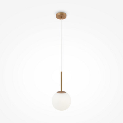 Luminosa Lighting Luminosa Maytoni Basic Form Medium Modern Globe Pendant Ceiling Light Gold E14 - image 1